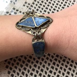 Vintage handmade Lapis bracelet